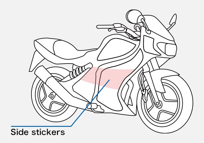 Motorbike Side stickers