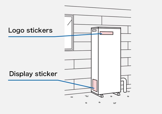 Boiler Logo stickers,Display sticker