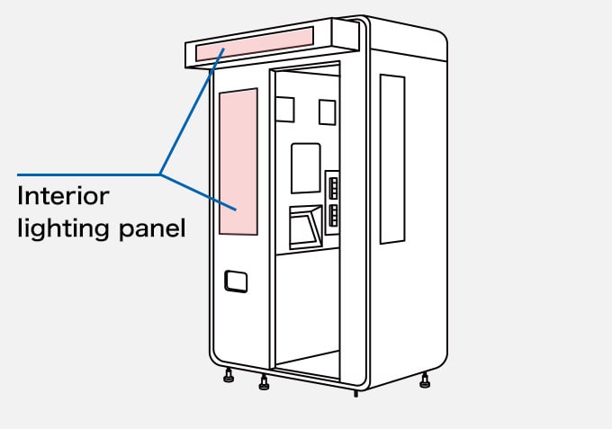 Photo Booth Interior lighting panel