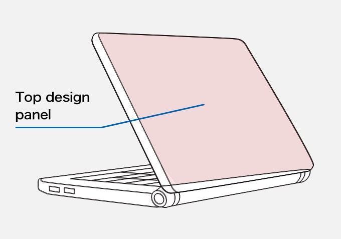 Laptop Computer Top design panel