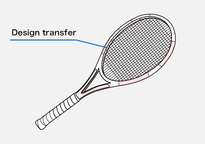 Tennis Racket Design transfer