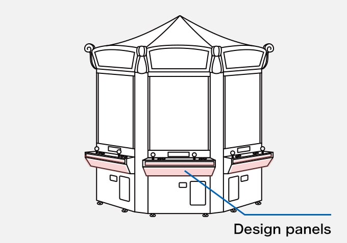 Medal Game Machine Design panels